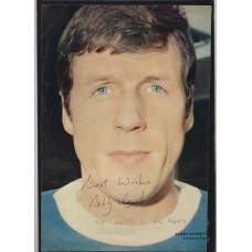 Autograph of Bobby Roberts the Leicester City footballer.  